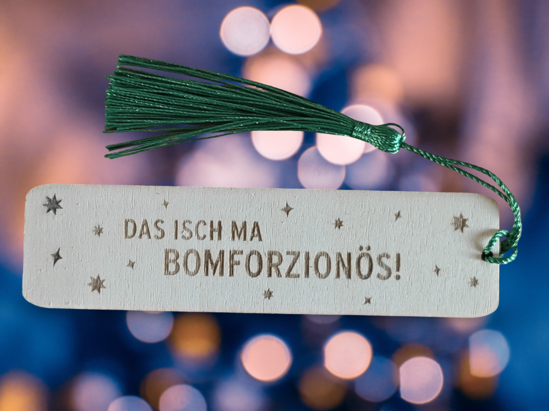 Lesezeichen mit Bommel